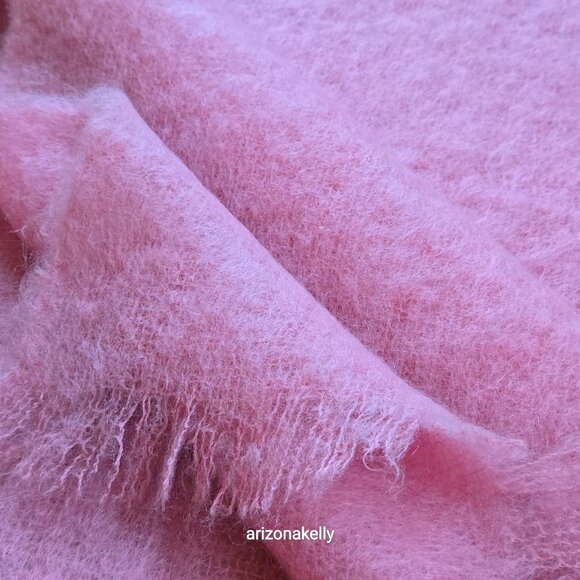 NWOT Mohair Scarf Cotton Candy Spun Sugar Candy Floss Fairy Floss Pink - Picture 10 of 16